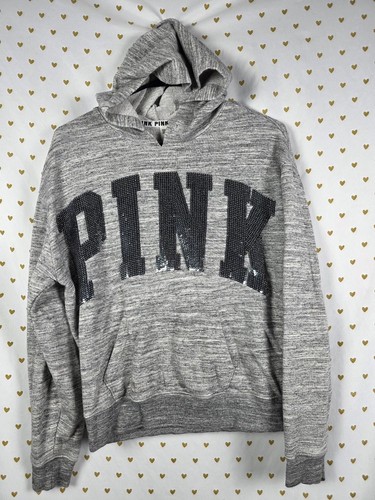 UNDERCOVER Felpa con cappuccio pullover piccolo BLING rosa Victorias secret