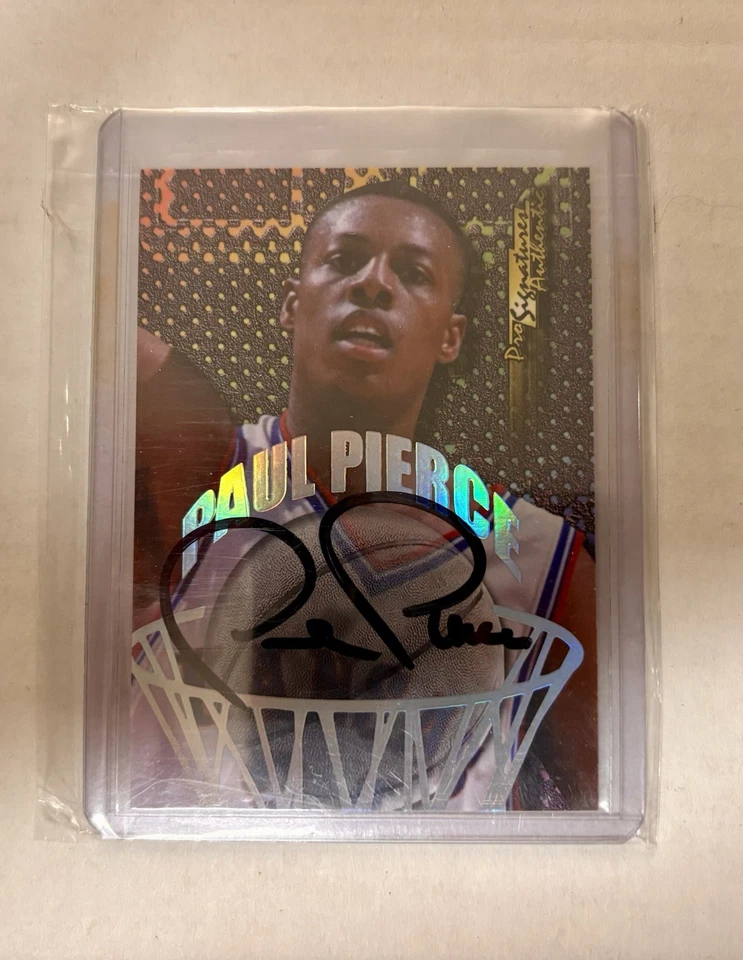 1998 Edge Paul Pierce Pro 签名正品新秀签名波士顿凯尔特人名人堂 — 第 1/2 张图片