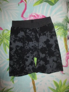 LULULEMON HERREN GRAU/SCHWARZ TRAININGSSHORTS - SPORTLICHE KOMPRESSION GRÖSSE M - Bild 1 von 5