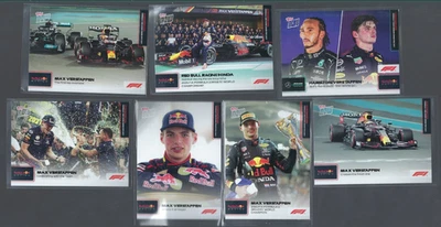 2021 - TOPPS NOW F1 - MAX VERSTAPPEN - RED BULL - SUPERB LOT OF 7 CARDS - EX - Image 1 of 2