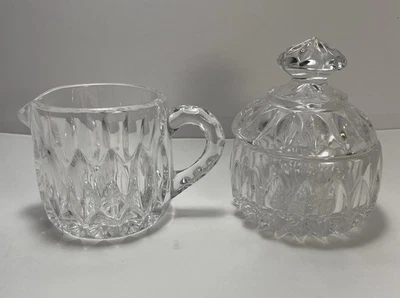 Gorham Althea Collection creme cristal 4 oz e conjunto de açúcar com tampa Alemanha Ocidental C185 - Imagem 1 de 4