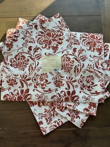 Ralph Laure Bluff Point Floral Rost Tischsets Baumwolle 4er Set Vintage unbenutzt - Bild 1 von 7