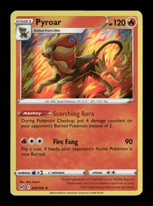 Holograma Pyroar raro SWSH11: Lost Origin 029/196 casi nuevo Pokémon casi nuevo - Imagen 1 de 2