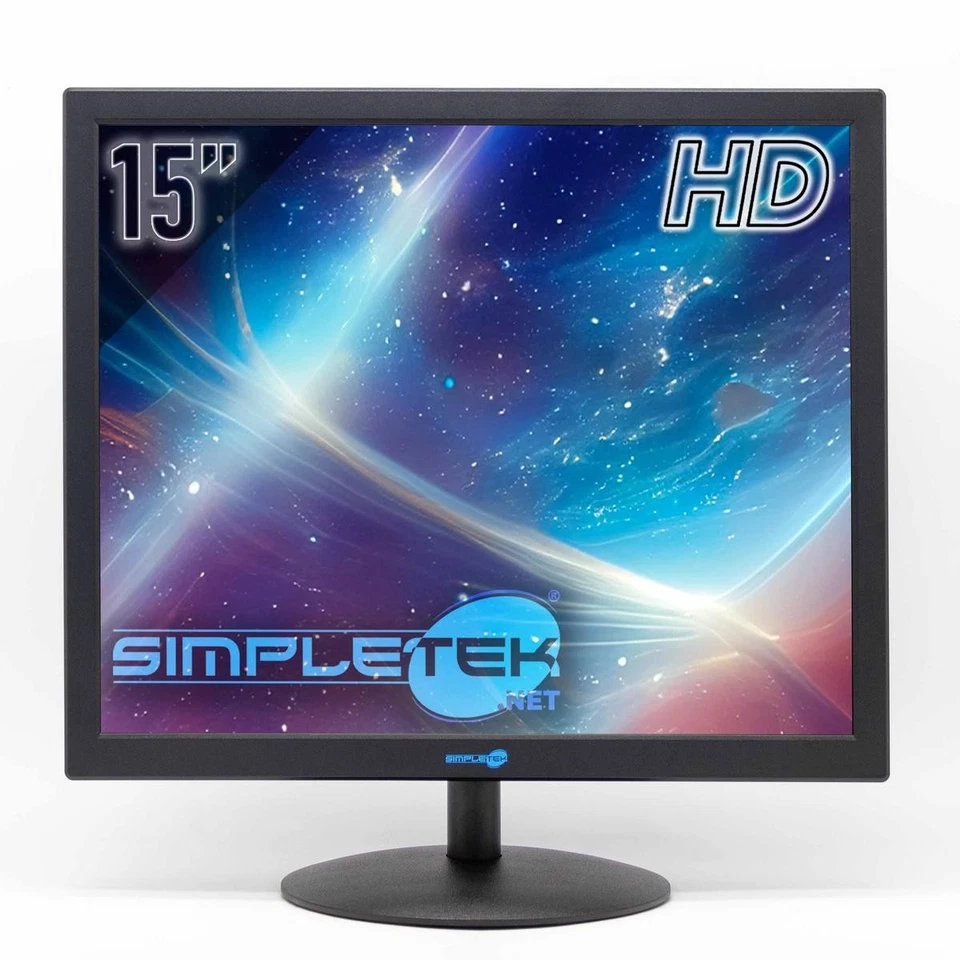 Monitor 15 " Square 4:3 5:4 Pos Case DVR HDMI VGA With Audio Screen PC Fixed - Image 1 of 4