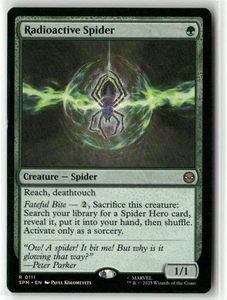 Magic The Gathering Radioactive Spider 0111 Regular Marvel's Spider-Man casi nuevo SPM - Imagen 1 de 1