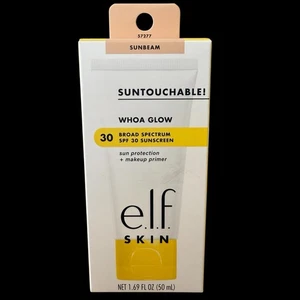 e.l.f. SKIN Suntouchable Whoa Glow SUNBEAM Sunscreen SPF 30 Makeup Primer NEW - Picture 1 of 6