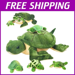 Mommy Sea Turtle with 4 Baby Turtles Inside - Picture 1 of 10