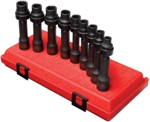 Sunex 2695, ½ Inch Drive Driveline Limited Clearance Socket Set, 12-Point - Picture 1 of 3