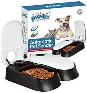 Pawise Automatic Pet Feeder 300ml 2-Meal Automatic Food Dispenser Timed Food for - Picture 1 of 9