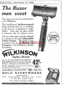1926 Advert for WILKINSON Safety Razor #2 Small Original Shaving Print Ad 743/98 - Picture 1 of 1