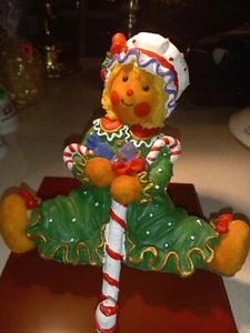 Lebkuchen Frau Weihnachten Strumpf Aufhänger Halter - Bild 1 von 5