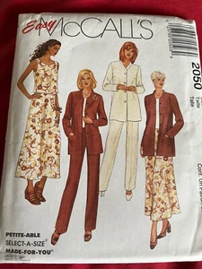 1999 Easy McCall's Muster 2050 Misses Jacke Oberteil Rock Hose Gr. 10-14 ungeschnitten - Bild 1 von 5