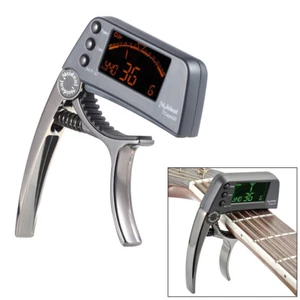 Guitar Capo Tuner 2 in 1 with LCD Screen for Acoustic Electric Guitar Bass R6Q9 - Picture 1 of 8