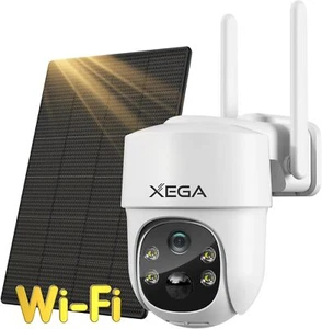 Xega Solare Überwachungskamera Aussen kabellos,2K Super HD PTZ Kamera XG-02-WiFi - Bild 1 von 7