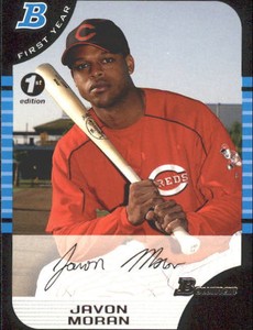 2005 Bowman 1st Edition Cincinnati Reds Baseball Card #229 Javon Moran FY