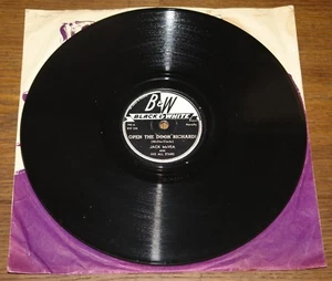 JACK McVEA LONESOME BLUES OPEN THE DOOR USA BLACK WHITE 78 RPM E+ EX PLUS GRADE - Bild 1 von 4