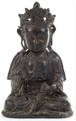 Chinese Bronze Statue Of Buddha Ming Dynasty - Image 1 of 4