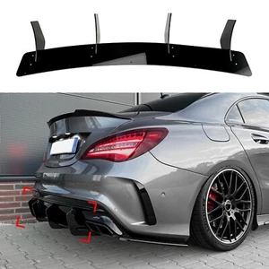 For Benz W117 CLA220 CLA250 Sport CLA45 AMG 2016-2019 Car Rear Diffuser Lip - Picture 1 of 9
