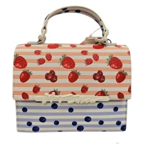 Betsey Johnson strawberry and blueberry picnic summer 2025 cross body purse bag - Picture 1 of 4