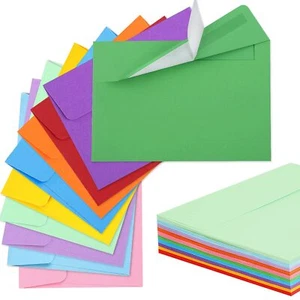 Colored Envelopes 65 Pack 4x6 A4 Printable Invitations Wedding Postcards - Picture 1 of 7