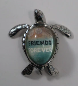 X1 Friends forever MESSAGE SEA TURTLE figurine Ganz - Picture 1 of 7
