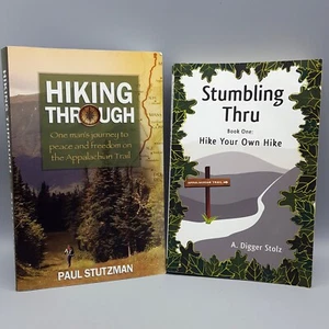 Two Appalachian Trail Books Hiking Through & Stumbling Thru - Foto 1 di 12