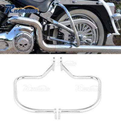 Barra de choque protectora de alforja trasera de carretera para Harley-Davidson Softail Deluxe FLSTN Foto 1 de 4