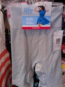 LADIES~LIFE by JOCKEY~MICROFIBER STRETCH~SLIPSHORT~GRAY~NEW~SIZE SMALL (S)~UNDIE - Picture 1 of 4