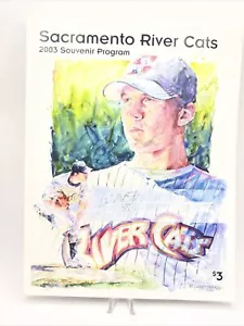 2003 Sacramento River Cats Vs Oakland Athletics Program Pacific Coast League - Picture 1 of 6
