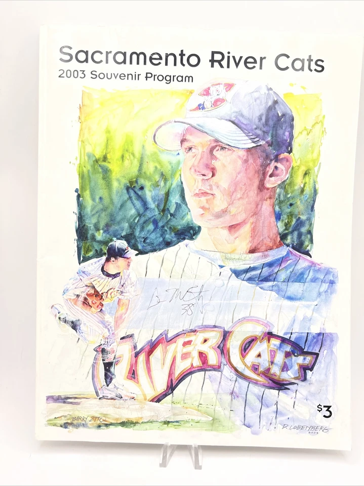 2003 Sacramento River Cats Vs Oakland Athletics Program Pacific Coast League - Image 1 of 4