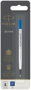 1950322 Parker Rollerball Pen Refill, Blue Ink, Fine Point, Pack of 2 - Picture 1 of 1