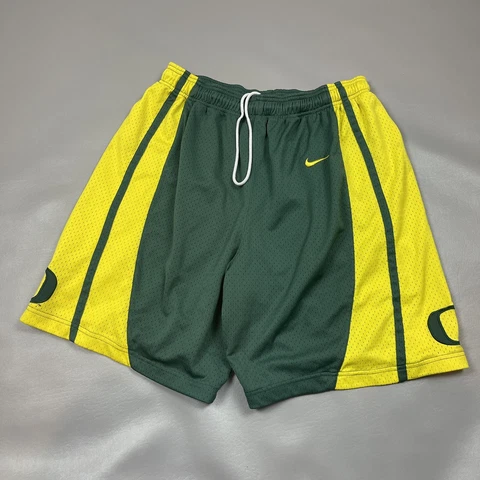Vtg Nike Team NCAA Oregon Ducks Basketball 9” Shorts Mens Medium Longer Length Cover
