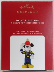 2020 Hallmark Mickey's Movie Mouseterpieces #9 - Bootsbauer Weihnachtsschmuck - Bild 1 von 8