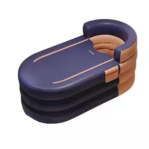 Portable Bathtub and Wireless Pump - Inflatable Foldable Collapsible Adult Tub O - Picture 1 of 11