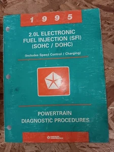 1995 Chrysler 2.0L SFI Injection Factory Service Shop Manual Repair Manual - Foto 1 di 1