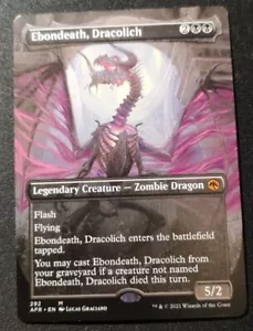 Ebondeath, Dracolich - Borderless - AFR - MTG - EN - NM - 292 - Picture 1 of 1
