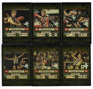 2001 Teamcoach COLLINGWOOD Gold PRIZE Set (6 Cards) :**: - Picture 1 of 1
