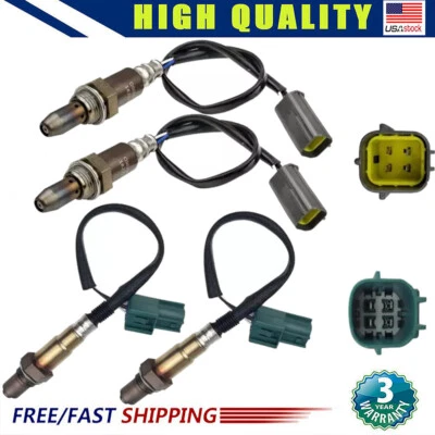 Sensores de oxígeno traseros + delanteros 4 piezas Sensores de O2 para Infiniti QX56 5,6 L 2008 2009 2010 Foto 1 de 4