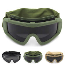 Tactical Airsoft Goggles Military Hunting Glasses with 3 Interchangeable Lenses