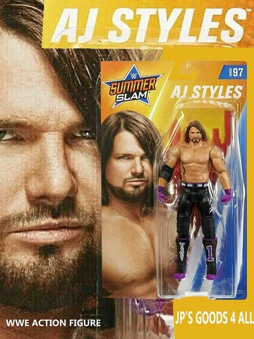 WWE AJ Styles Wrestling Action Figure Series No.97 Mattel New Factory Sealed Cover