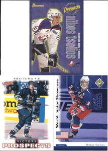 Nikos Tselios 1997-98 Bowman Prospects 1998-99 UD Choice 1999-00 UD Victory (3)