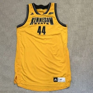 Adidas Team Issued NCAA Basketball Jersey Kennesaw State Owls #44 Yellow XXL 2XT - Picture 1 of 3