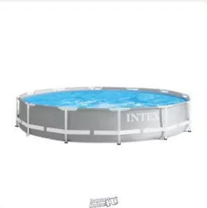 Intex 12' x 30" Prism Frame Above Ground Swimming Swim Pool - Picture 1 of 2