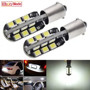 2Pcs BAX9S H6W 150° Car LED Lights 24SMD Backup Reverse Bulb Lamp White 6000K - Picture 1 of 7