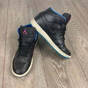 Nike Air Jordan 1 Mid Radio Raheem Sneaker Herren 10 Schwarz 554724-029 - Bild 1 von 9