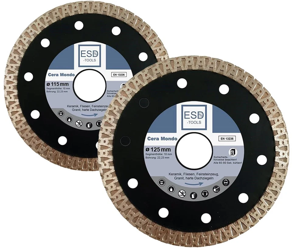 Diamanttrennscheibe Keramik Segment Diamantscheibe 115 mm 125 mm Keramik Premium - Bild 1 von 1