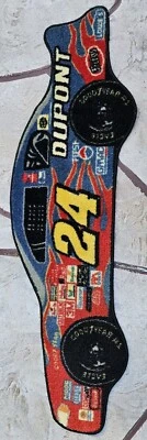 Alfombra Jeff Gordon # 24 Dupont Flames Race Car Room Alfombra Excelente Hombre Cueva Foto 1 de 4
