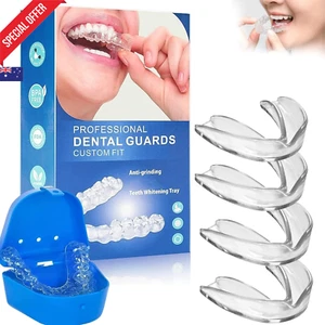 Mouth Guard for Teeth Grinding & Clenching at Night – 4 Pack Reusable - Picture 1 of 12