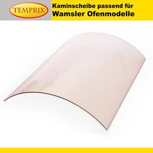 Kaminglas Sichtscheibe Ofenscheibe gebogen für Wamsler Ofenmodelle Kaminscheibe - Bild 1 von 92