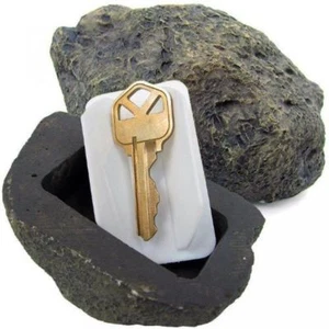 OUTDOOR ROCK HIDE A KEY HOUSE HOME Emergency Spare Key Car Holder Hider Safe - Picture 1 of 3